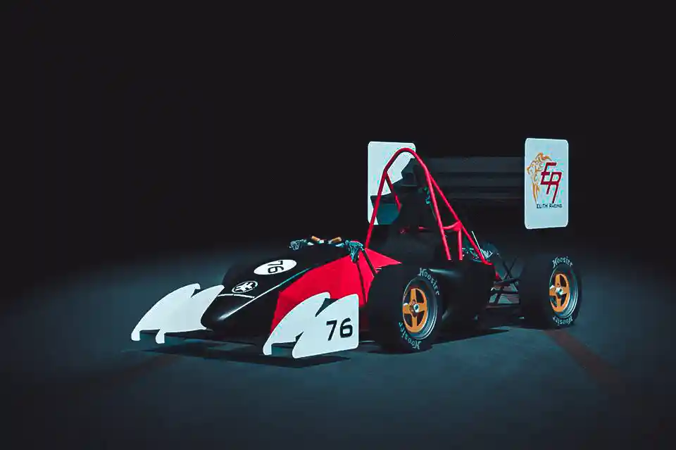 Rendering of the ER14 race car