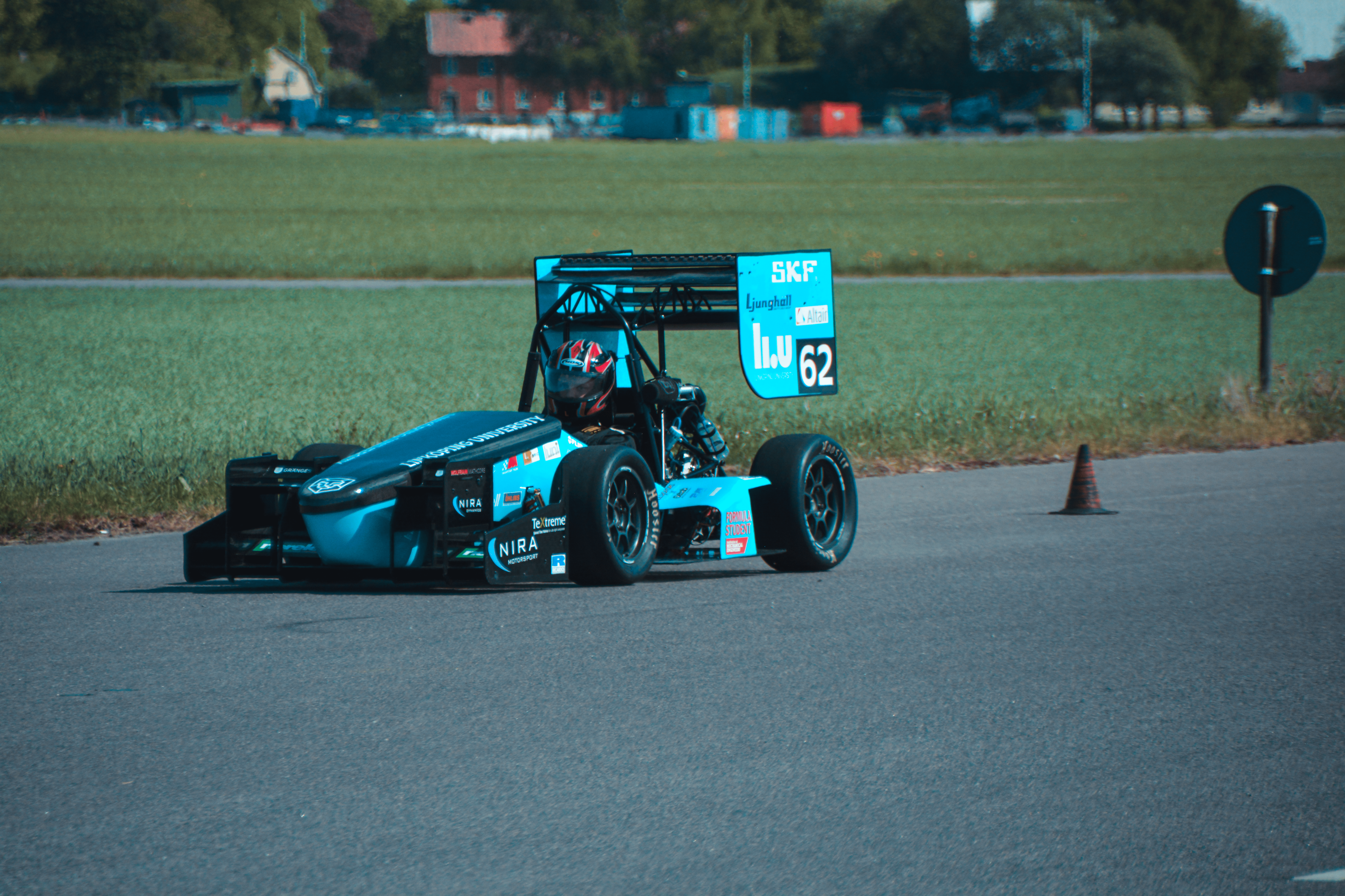ER17 race car during testing