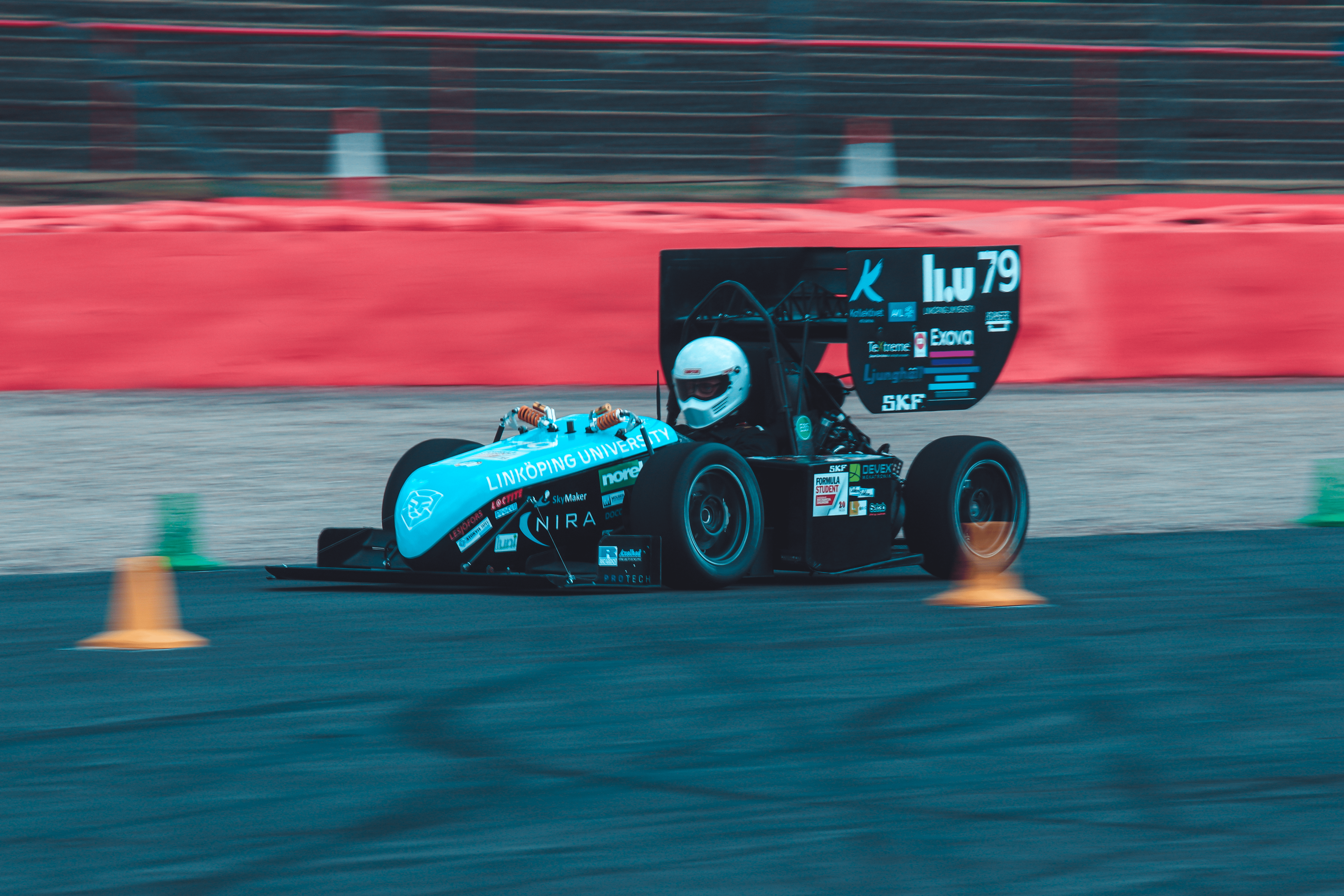 ER18 race car during testing