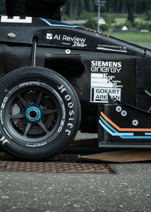 Side view of the LiU Formula Student car exterior